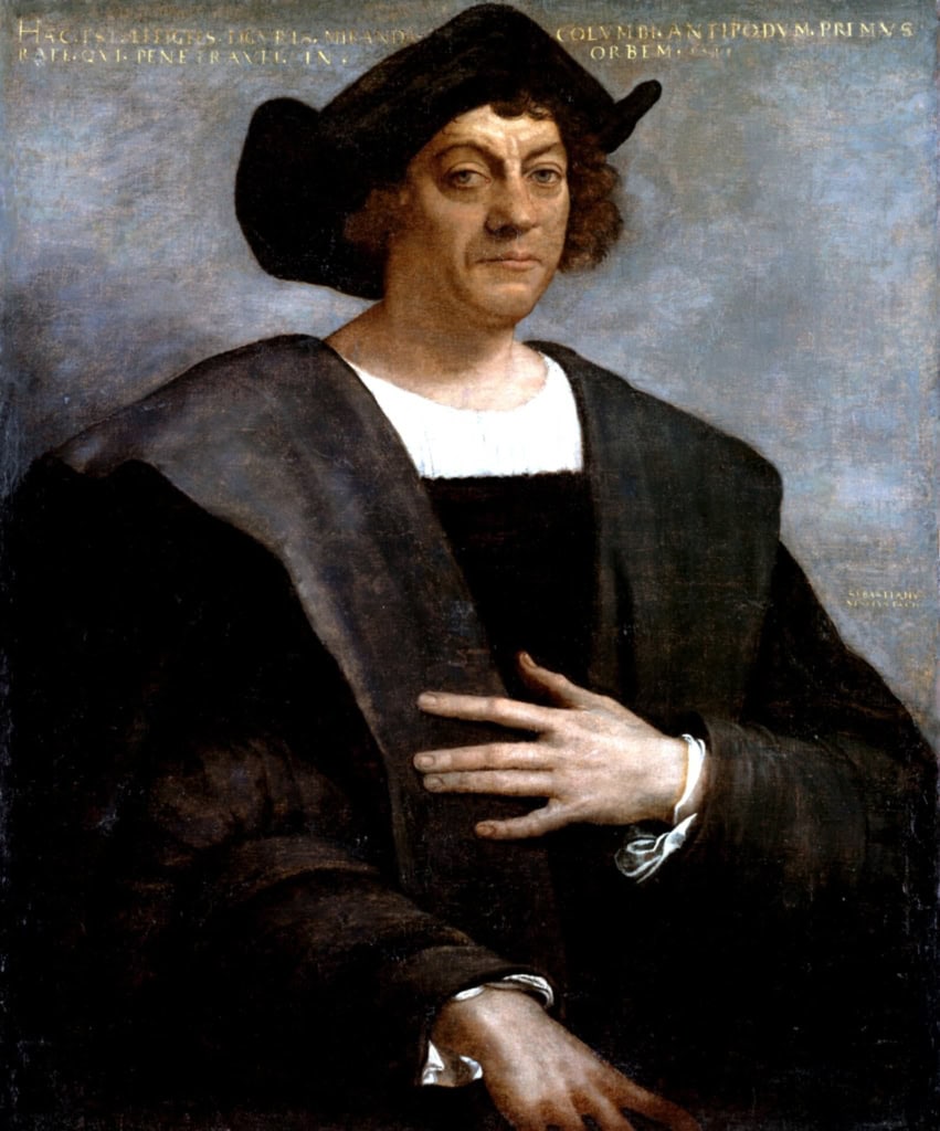 Portret van Christoffel Columbus, ontdekkingsreiziger en naamgever van het Columbus Kantorencentrum in Goes